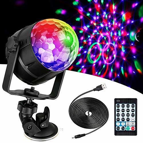 Anpro 15 Colores Luces Discoteca Giratoria