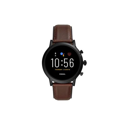 Fossil Smartwatch Pantalla táctil para Hombre de Connected con Correa en Piel FTW4026