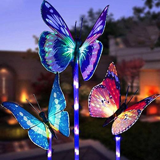 LED Luces Solar exterior Mariposa Impermeables Luz