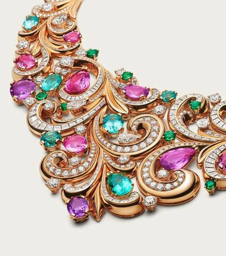 Collar Barocko de Alta Joyería con gemas de colores | Bvlgari 266536