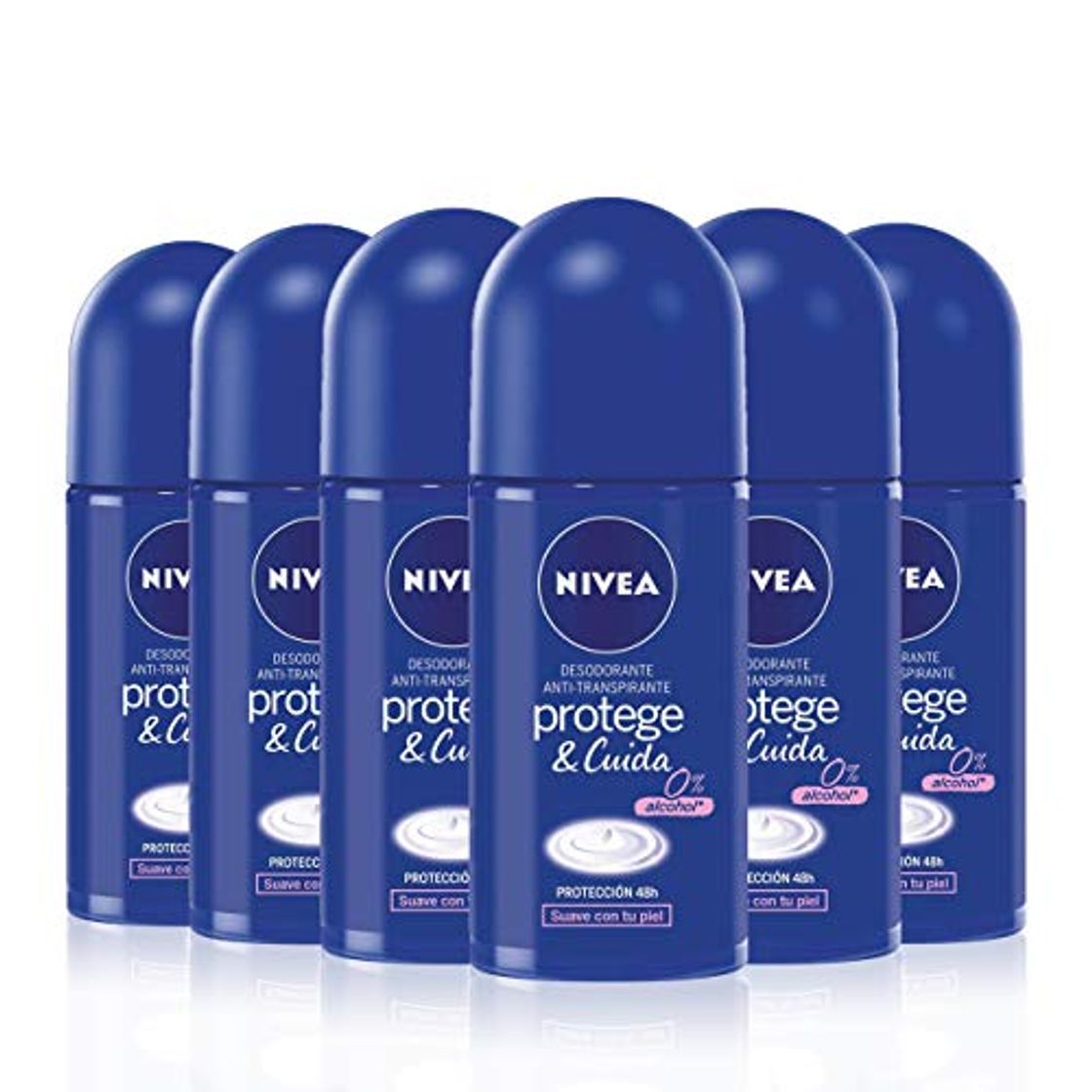 Lugar NIVEA Protege & Cuida Roll-on en pack de 6