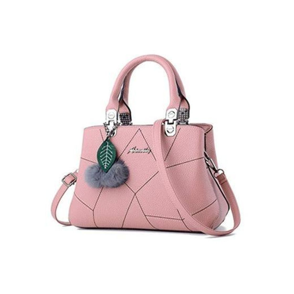 Social GD Bolso de Hombro para Mujer Bolso de Mujer Diagonal con Estampado de Moda Dulce Rosa Claro