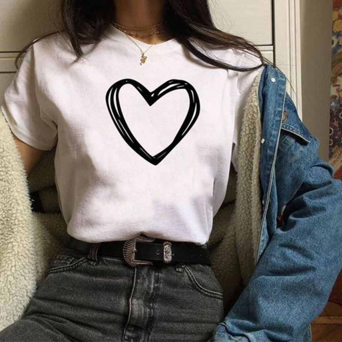 Social Camiseta corazón