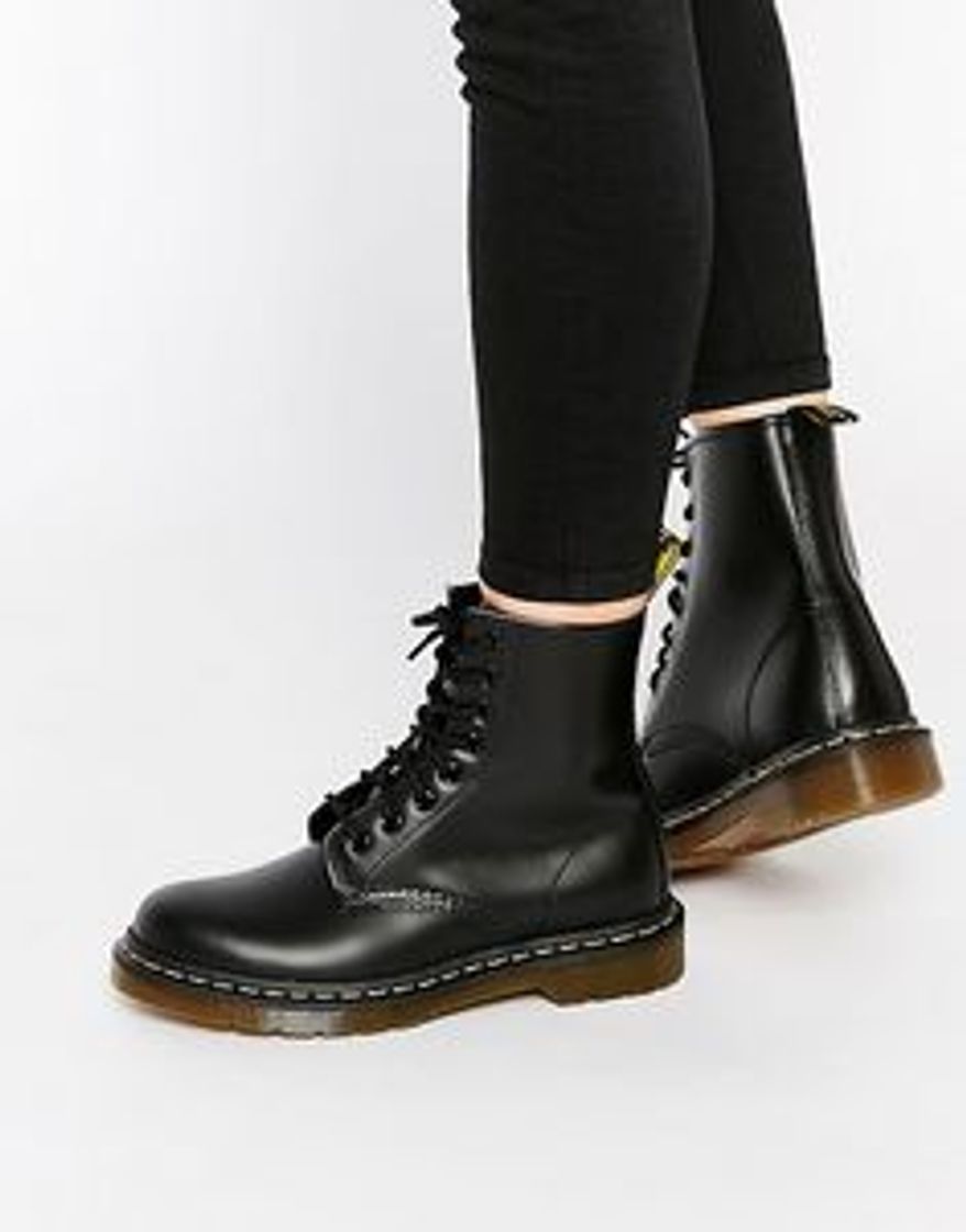 Social Dr. Martens 1460 - Botas Militares de Mujer, Negro