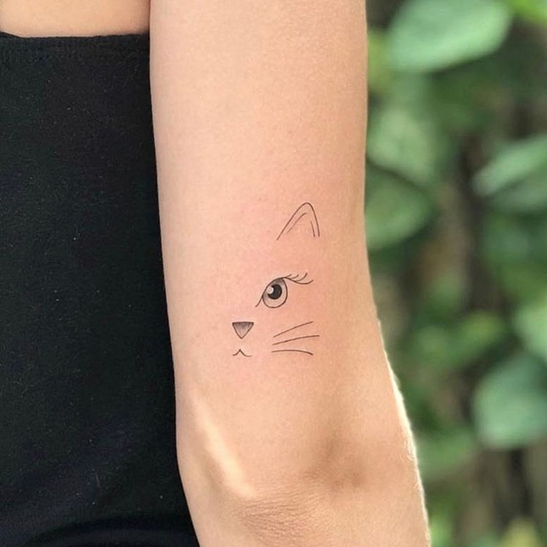 Fashion Tatuagem de gatinho 