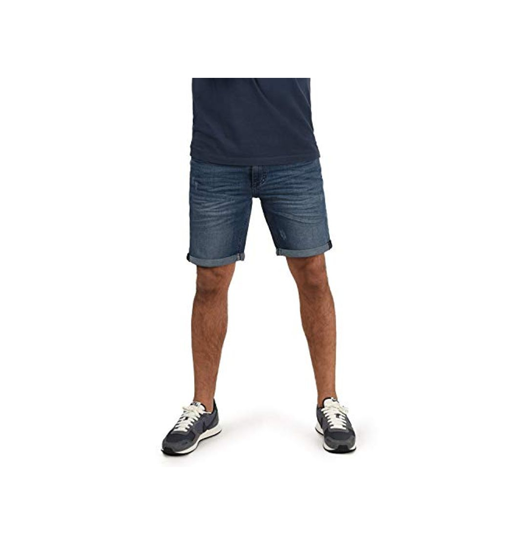 Social Blend Luke Herren Jeans Shorts Kurze Denim Hose Mit Destroyed-Optik Aus Stretch-Material