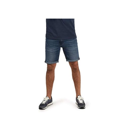 Blend Luke Herren Jeans Shorts Kurze Denim Hose Mit Destroyed-Optik Aus Stretch-Material