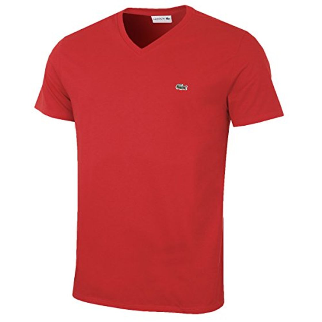 Social Lacoste TH6710 Camiseta, Rojo