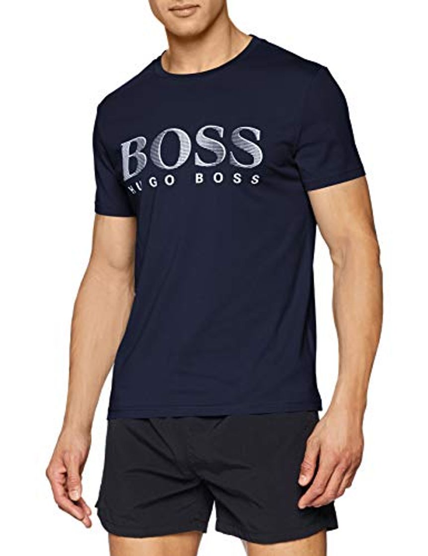 Social BOSS T-Shirt RN Camiseta, Azul