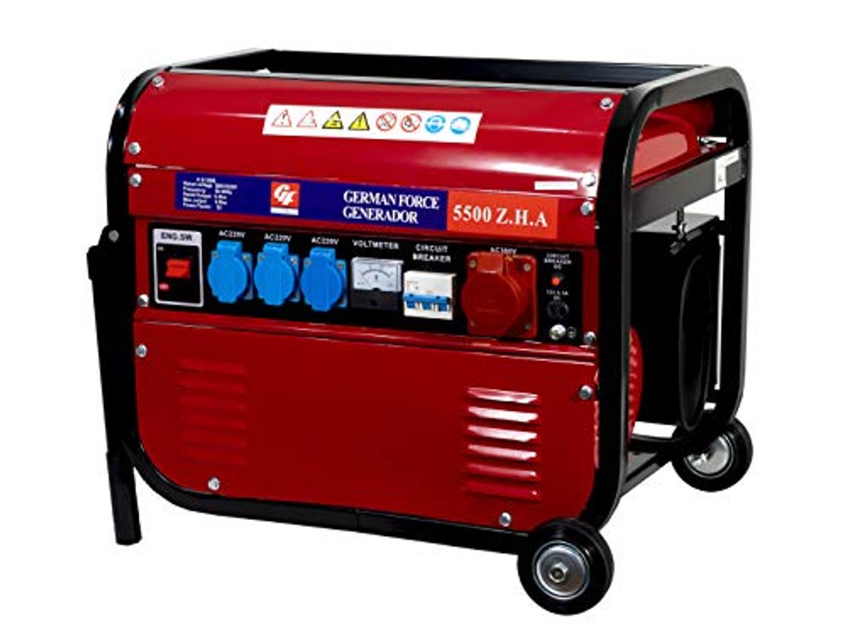 Lugar GENERADOR ELECTRICO GASOLINA CON RUEDAS 15L 5500W