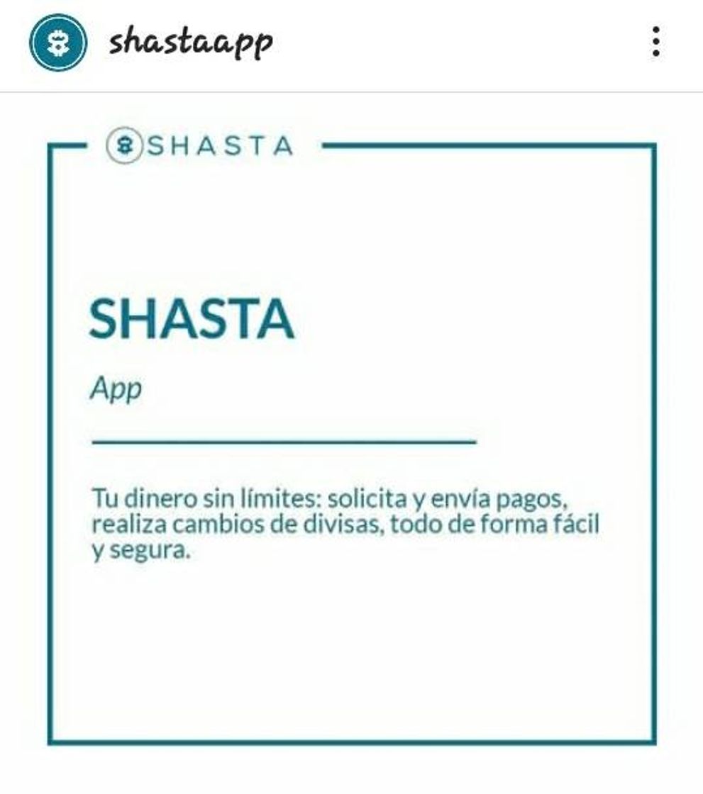 App Shasta -  Your money unlimited