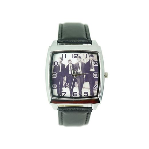 Reloj de pulsera Taport® con diseño de The Beatles de cuarzo cuadrado