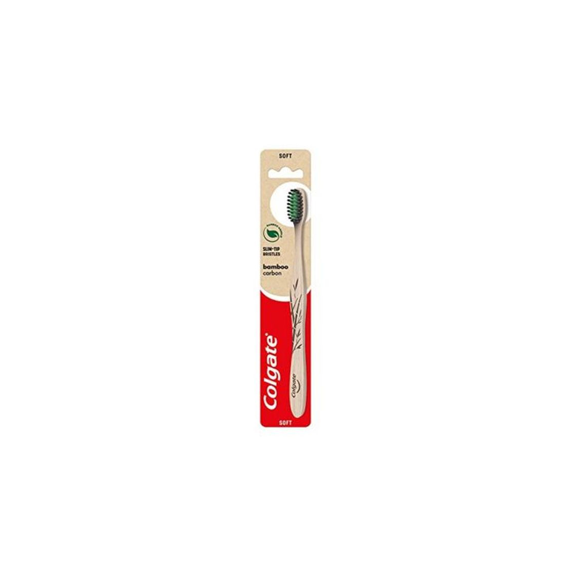 Belleza Colgate Bamboo - Cepillo de dientes de carbón activo