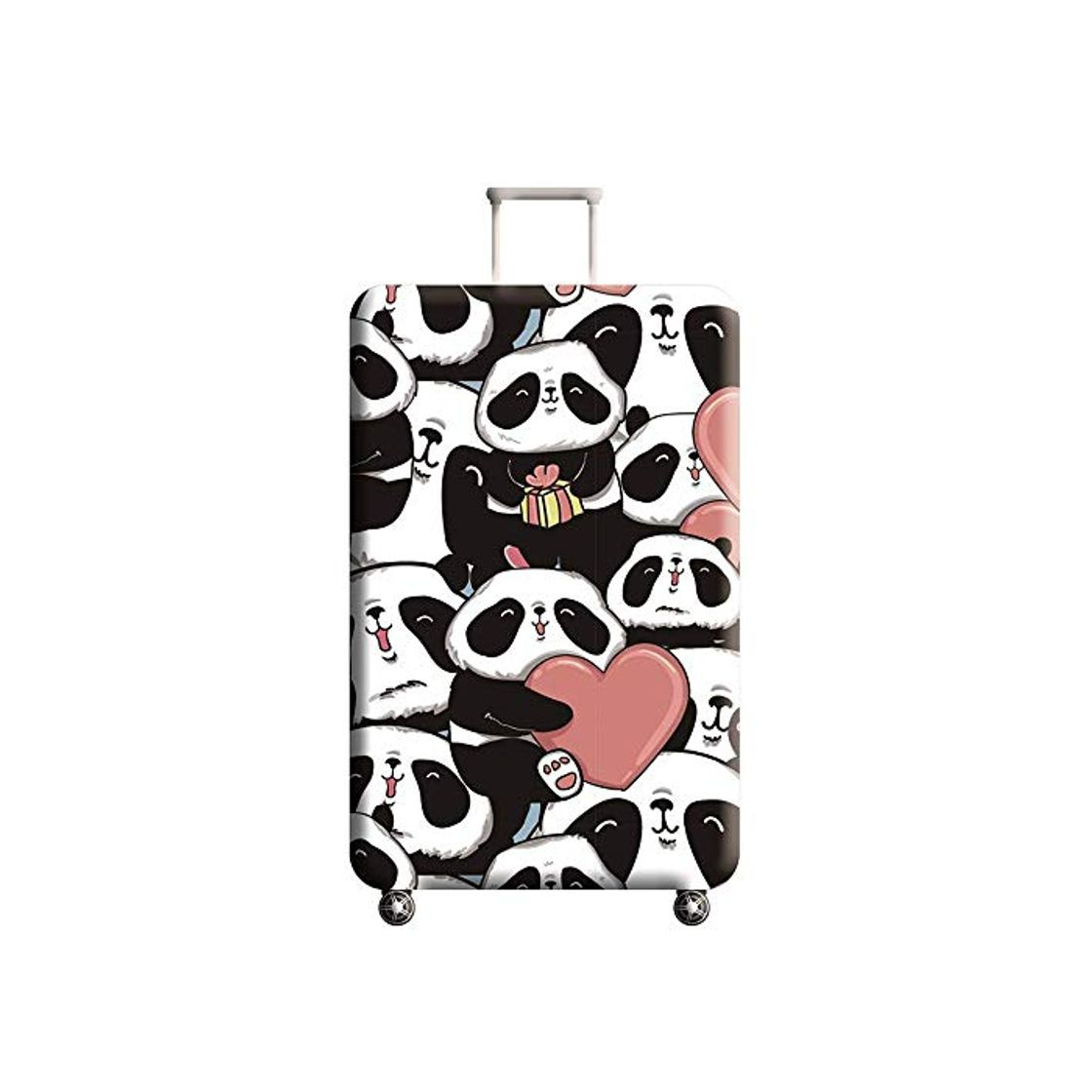 Producto Cubierta de Equipaje Estampado Animal Conjunto de Maleta con Forma de Panda,Duradero