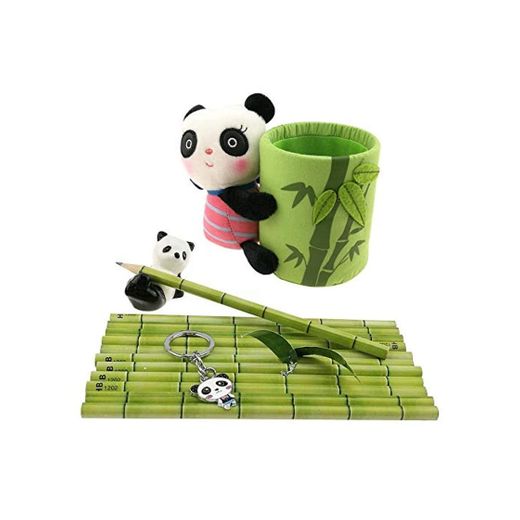 Panda - Set de regalo con 1 soporte para bolígrafo de Panda