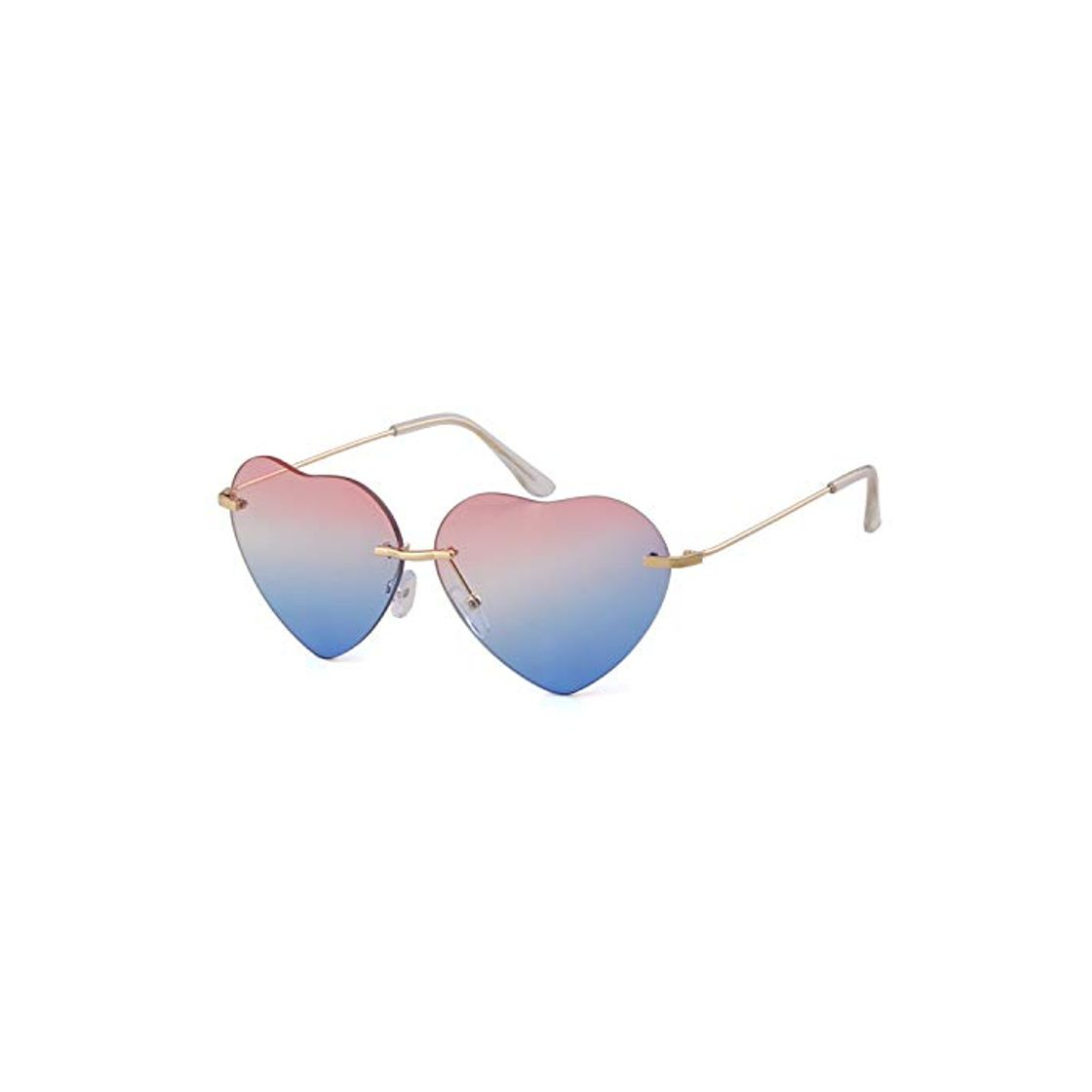 Fashion ADEWU Gafas de sol con forma de corazón en forma de gafas de sol para niña de mujer