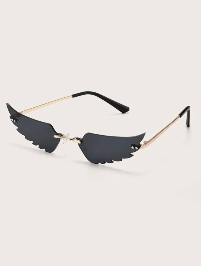 Fashion Wing Shaped Lens Rimless Sunglasses with Case | SHEIN USA