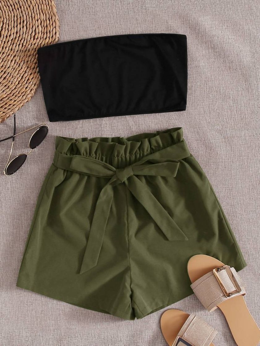 Moda CONJUNTO TOP Y SHORTS