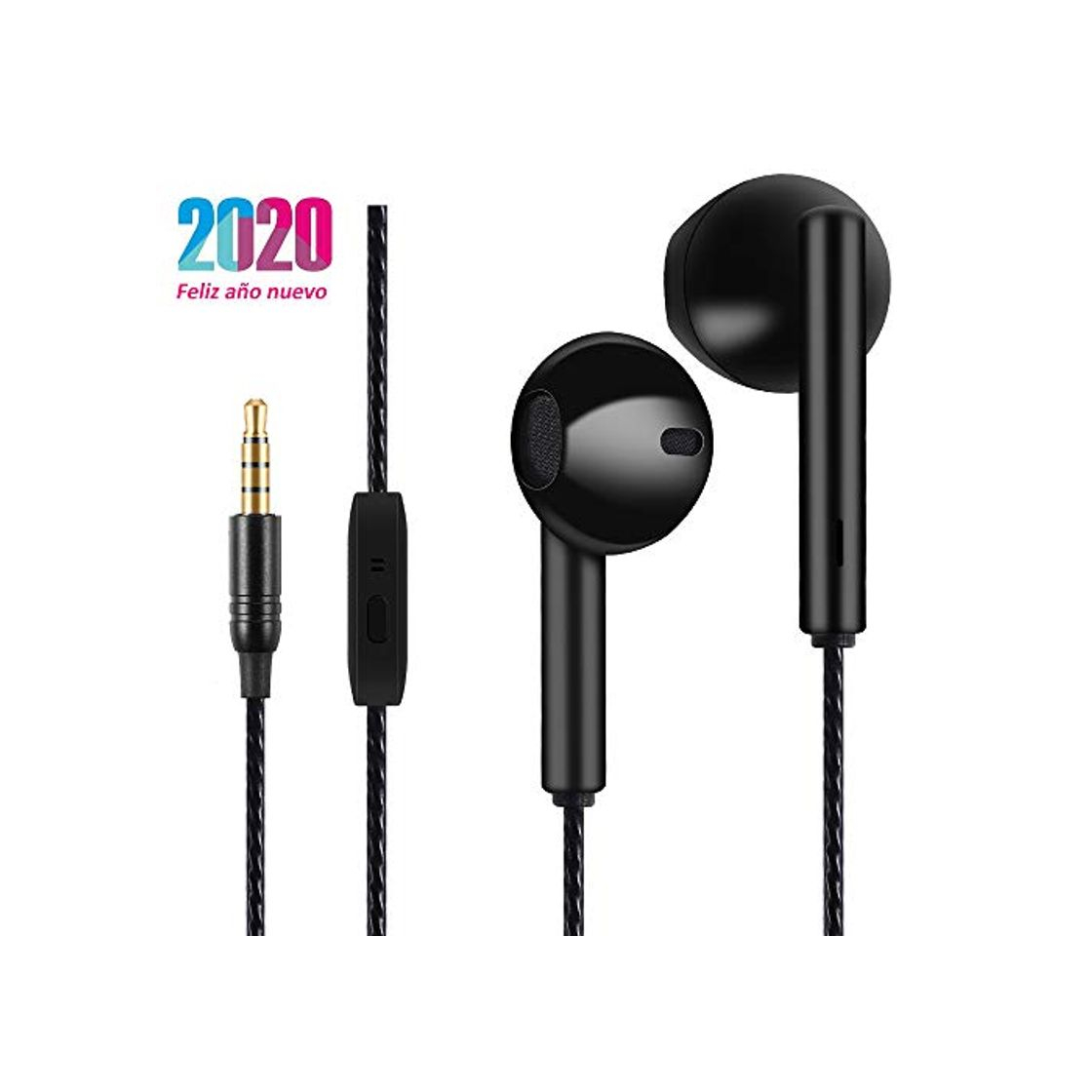 Social Auriculares, Auriculares con micrófono, Resistentes al Sudor, Aislamiento de Ruido, Sonido, Graves