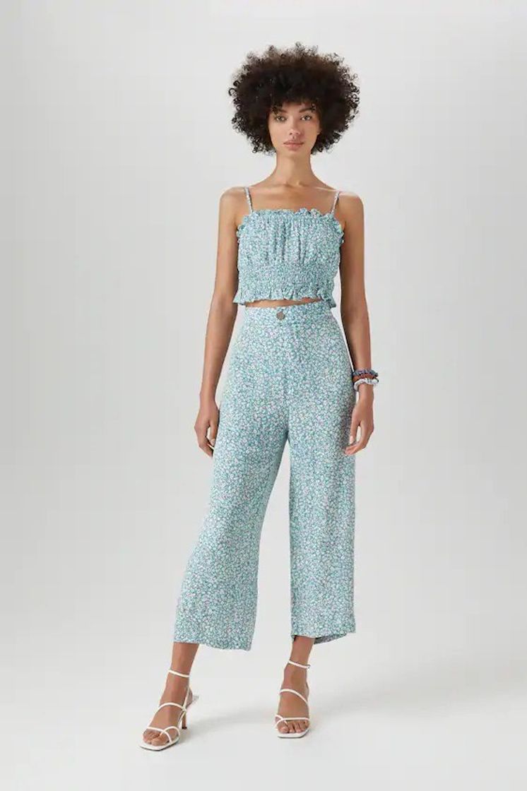 Social Pantalón culotte ancho y fluido