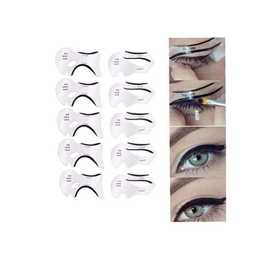 BYFRI Delineador de Ojos 10pcs de la Plantilla Modelo Kit para Cejas