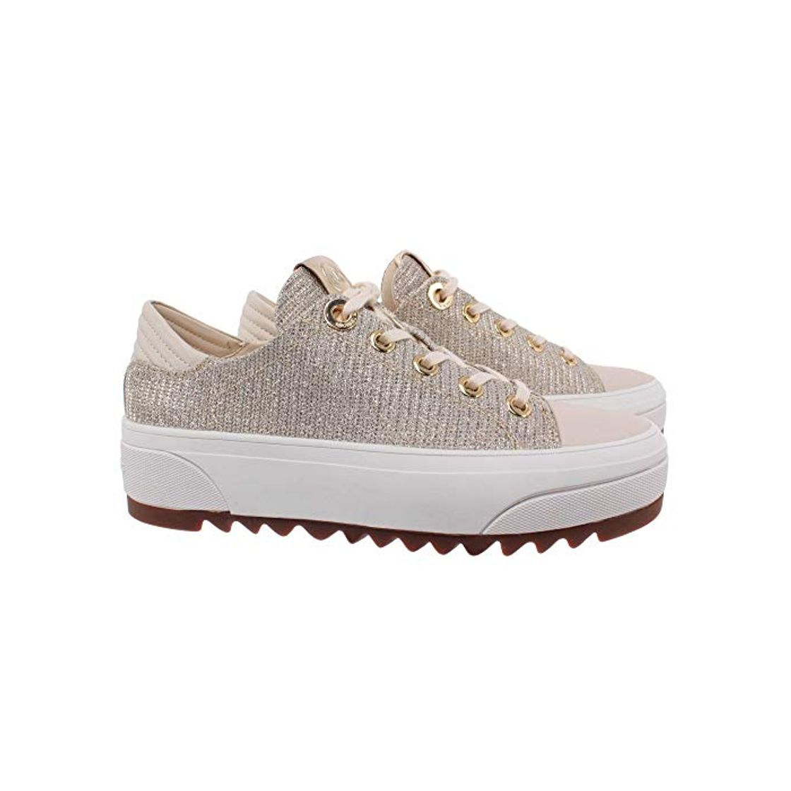 Product Sneakers Mujeres MICHAEL KORS 43R0KEFS1D Keegan Pale Gold Tejido Oro