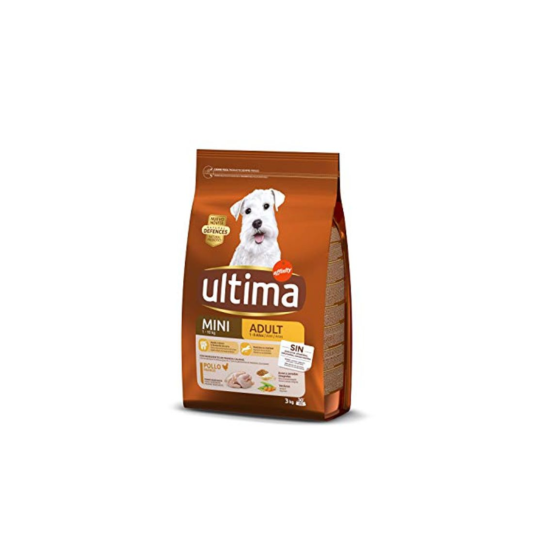 Producto Ultima Pienso para Perros Mini Adultos con Pollo y Arroz