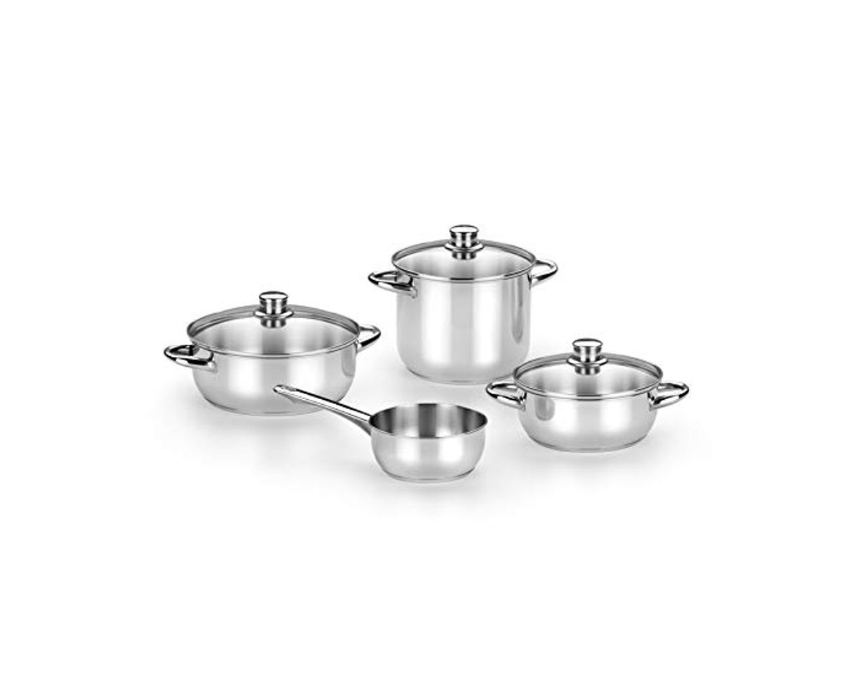 Social Monix Optima 2 Batería de 4 Piezas Acero INOX 18