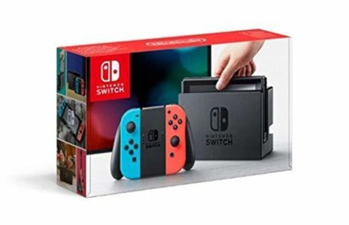 Social Nintendo Switch - Consola color Azul Neón/Rojo Neón