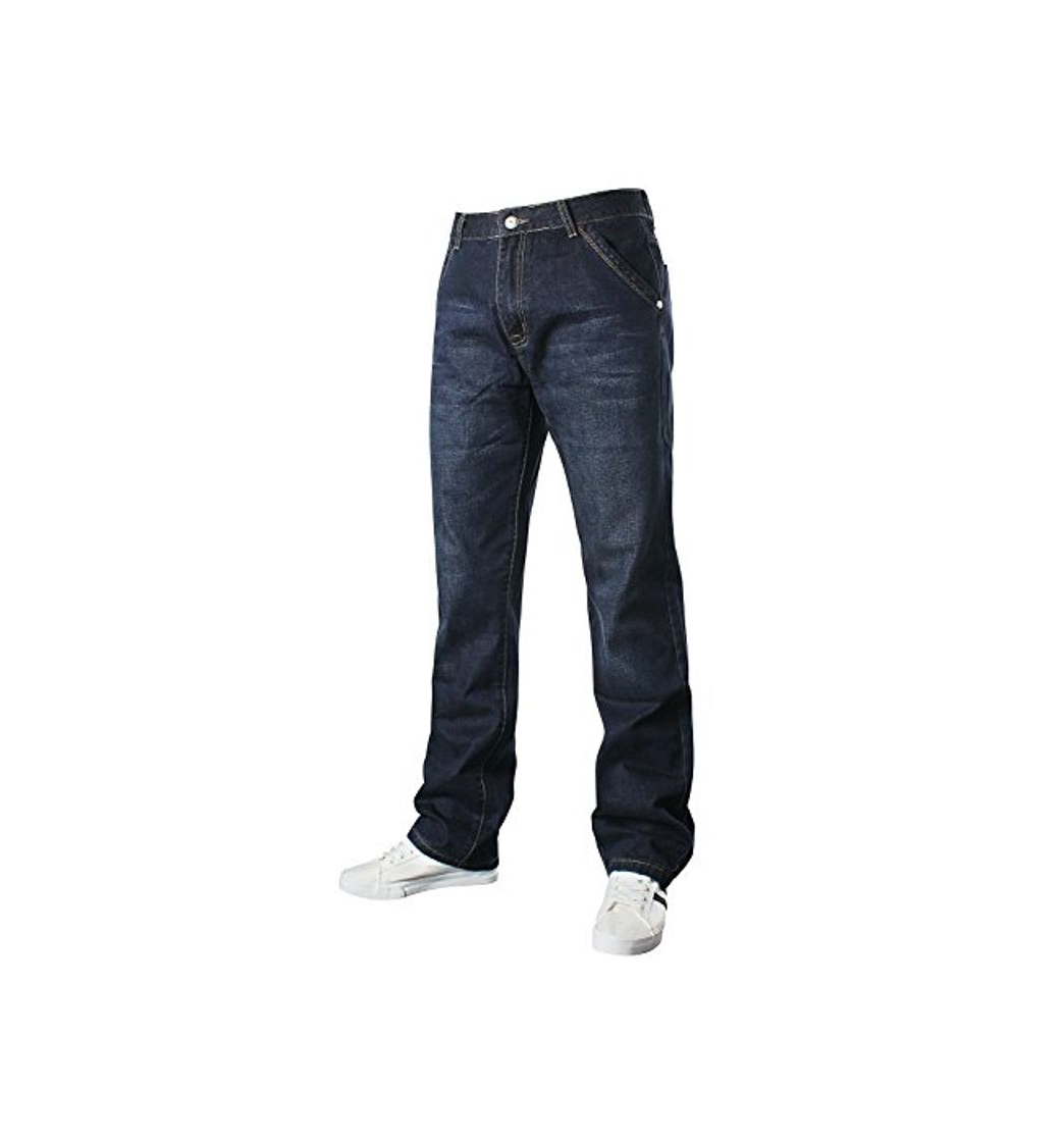 Fashion Demon&Hunter 809 Series Hombre Loose Fit Relaxed Ancho Pantalones Vaqueros DH8009-1