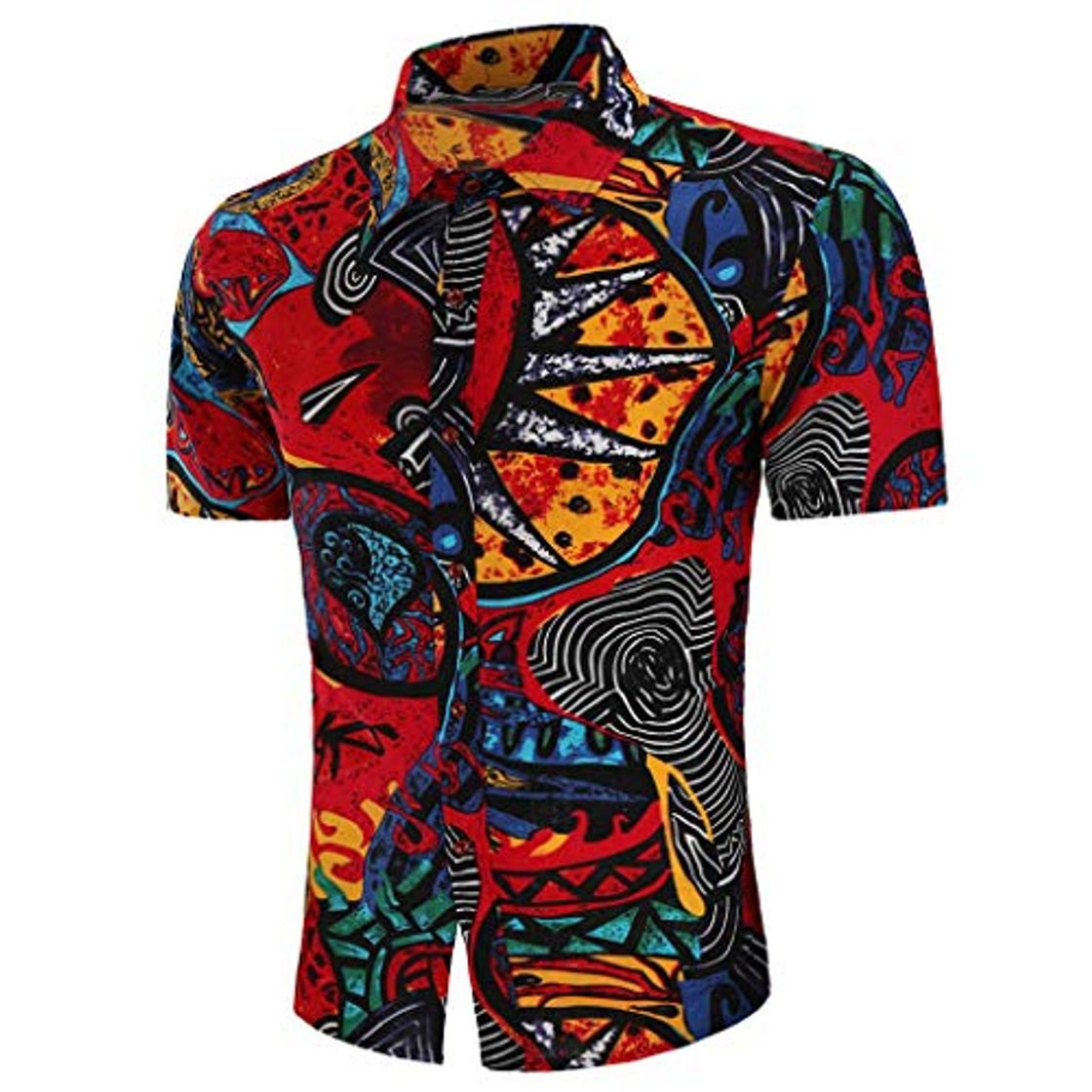 Fashion XuanhaFU Camiseta Hombre de Verano,de Camisa de Solapa de Manga Corta Estilo