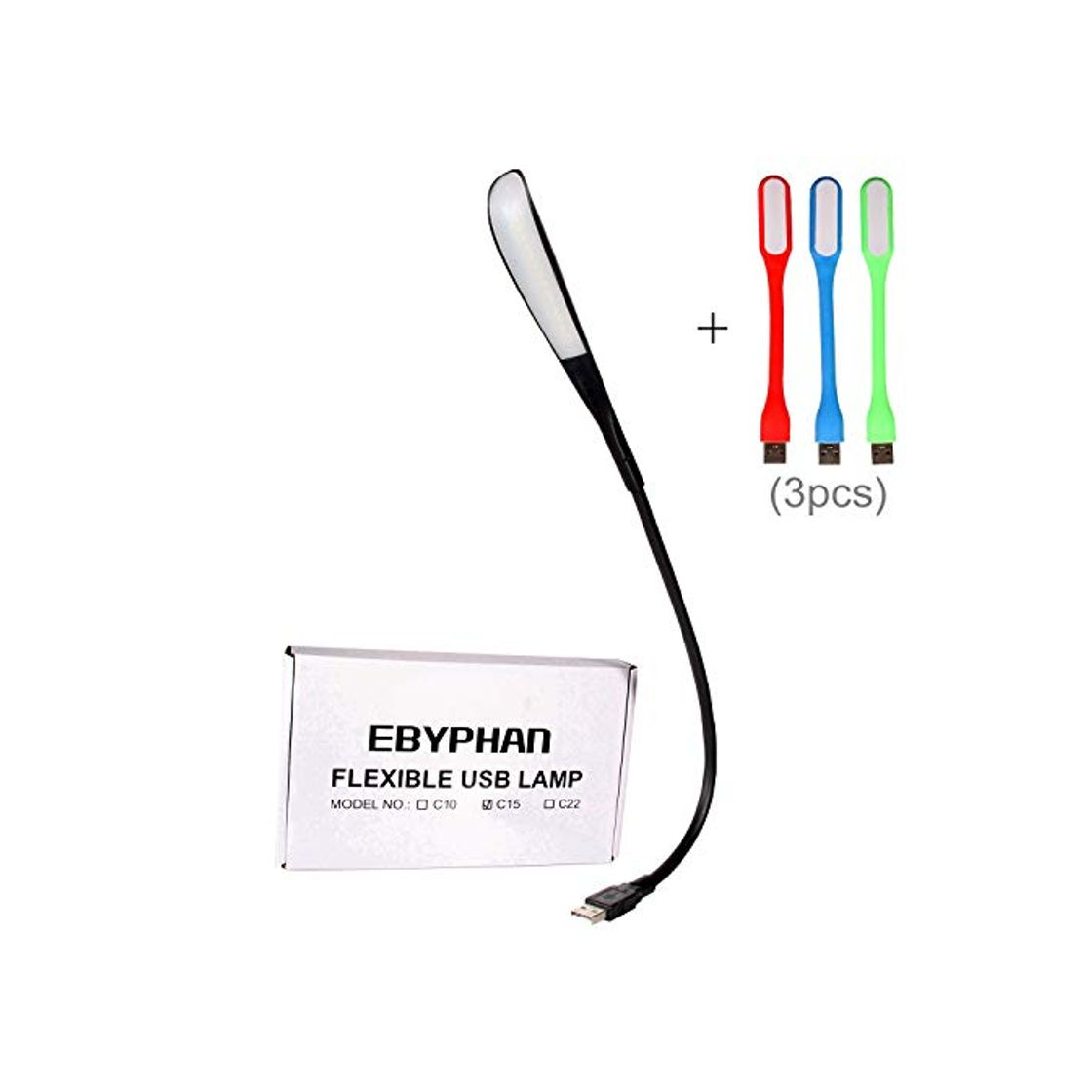 Products EBYPHAN Luz USB LED Portatil, Lampara USB para Teclado Ordenador, Luz Lectura