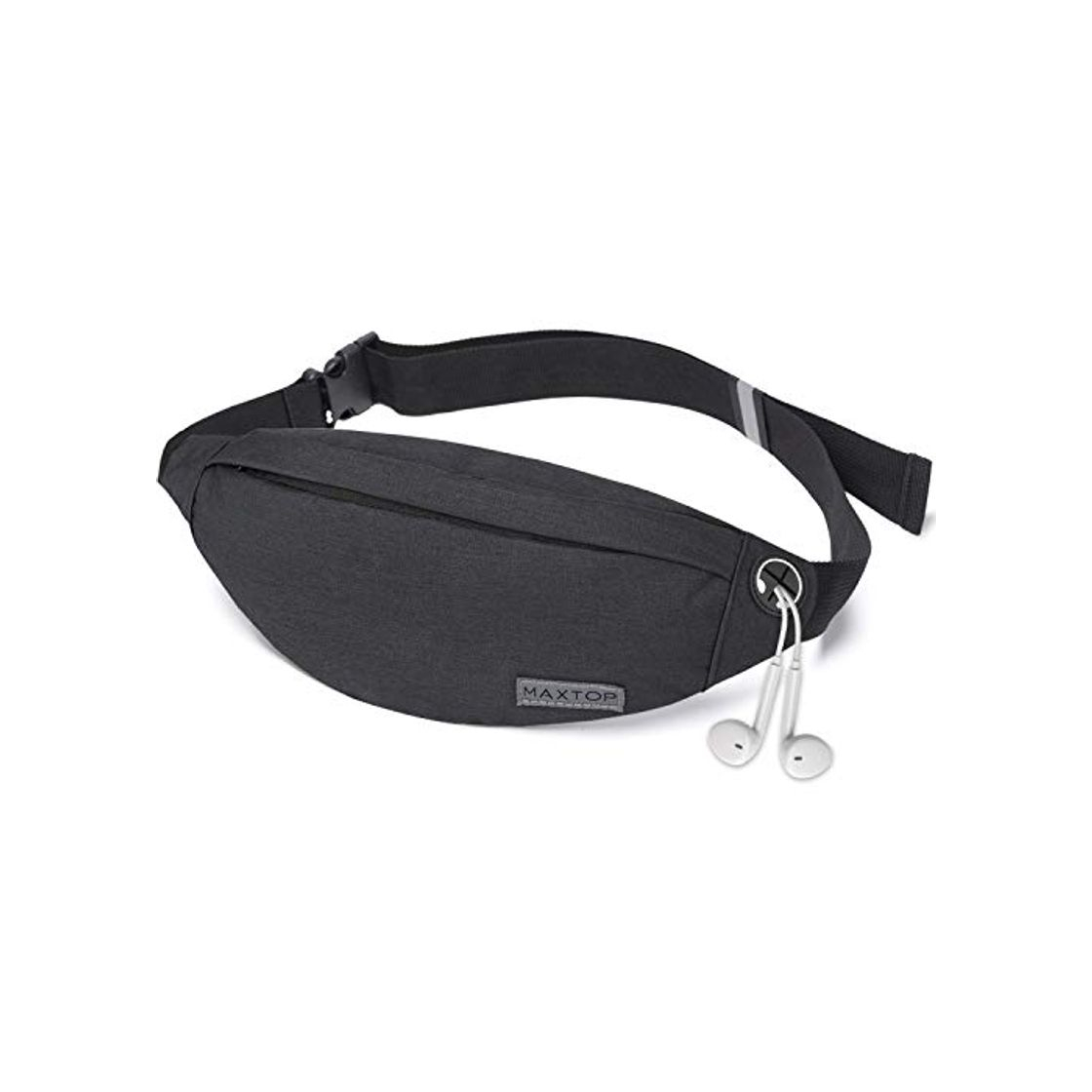 Producto Fanny Pack - Riñonera Unisex con Conector para Auriculares y 3 Bolsillos