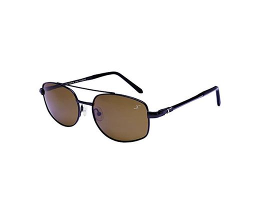 Xezo UV 400 Titanio Polarizado, Hombre, Gafas de sol para pescar, Skyhawk