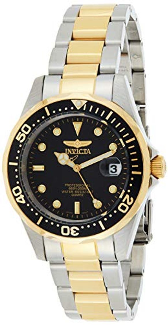Social Invicta 8934 Pro Diver Reloj Unisex acero inoxidable Cuarzo Esfera negro