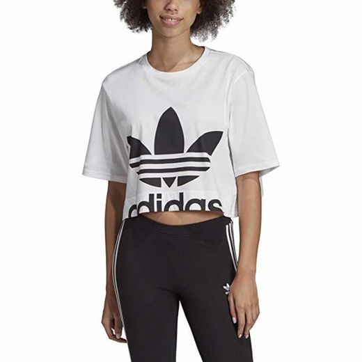 adidas T-Shirt Top Back Cutout tee White Donna ED4774