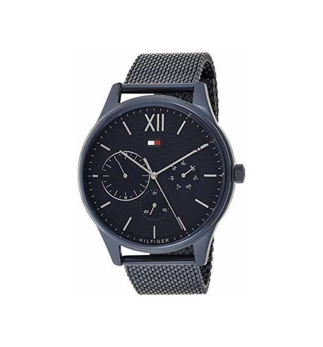 Social Tommy Hilfiger Reloj Multiesfera para Hombre de Cuarzo con Correa en Acero
