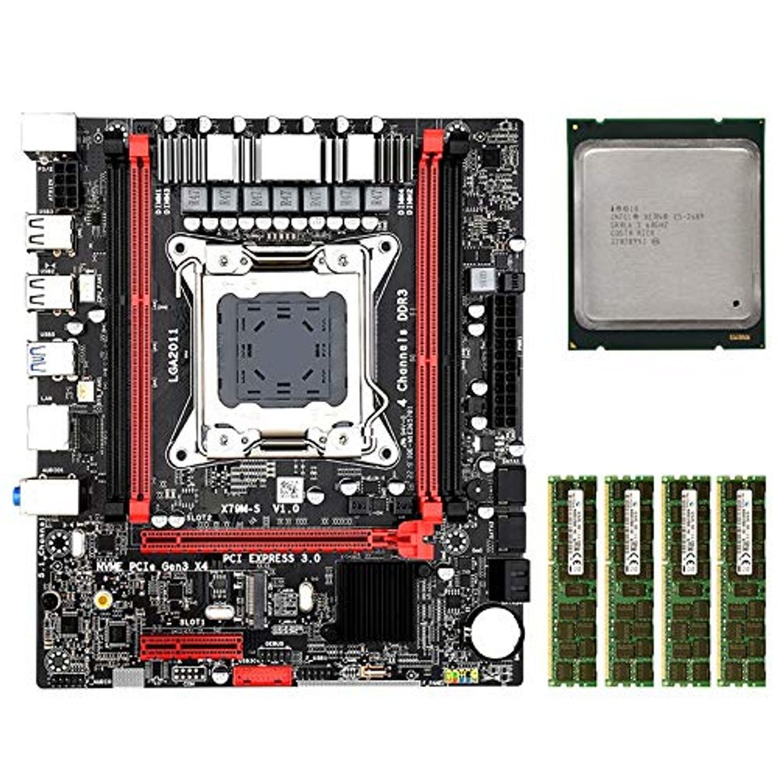 Producto Facibom Conjunto de Placa Base X79MS LGA2011 Combos con E5 2689 4-4X4GB