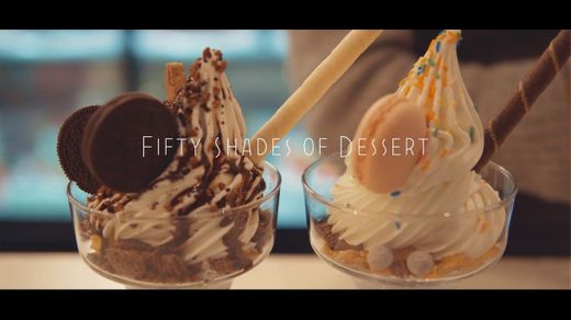 Fifty shades of Dessert | Aesthetic dessert cafe vlog - YouTube