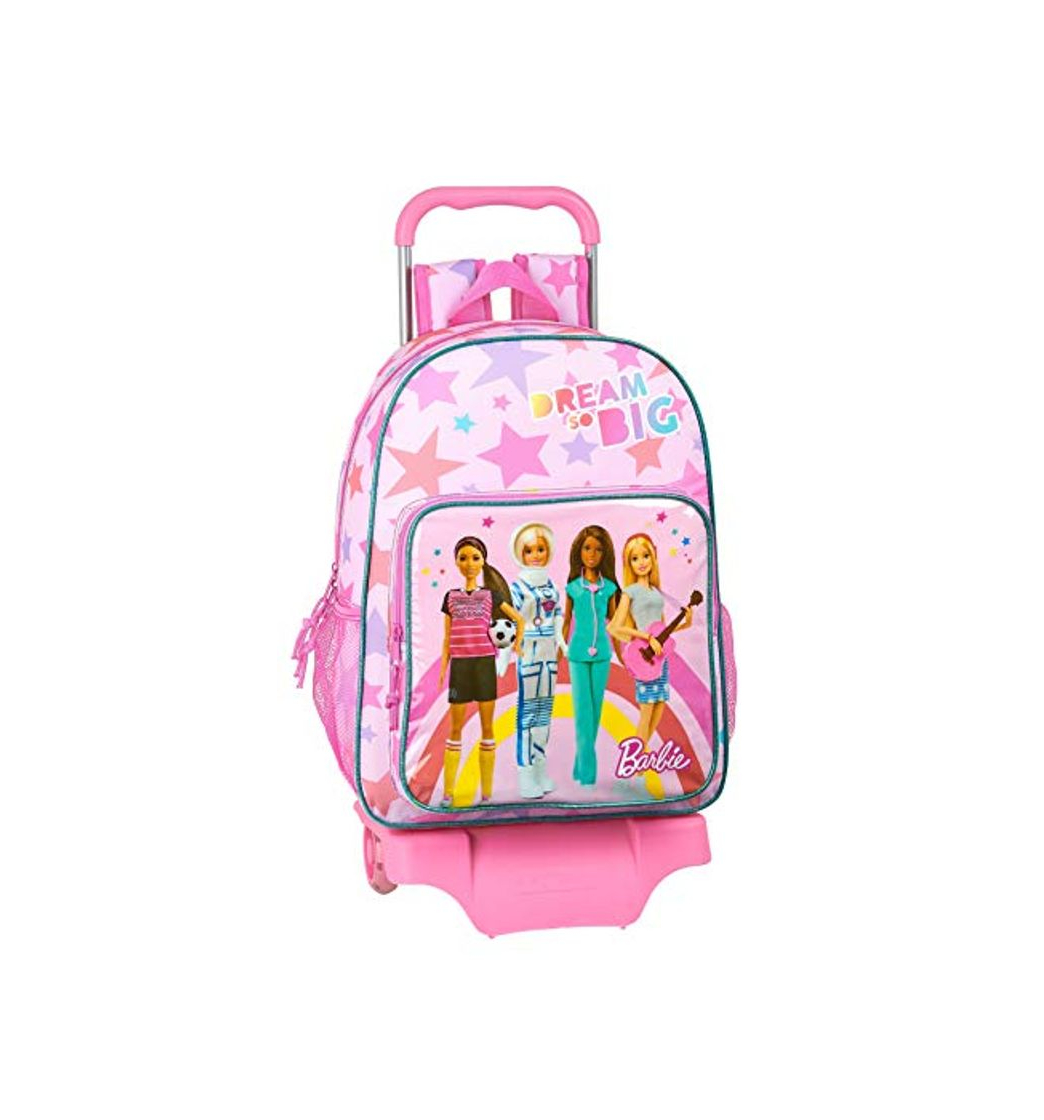 Fashion Mochila Safta Escolar Grande con Carro de Barbie, Multicolor