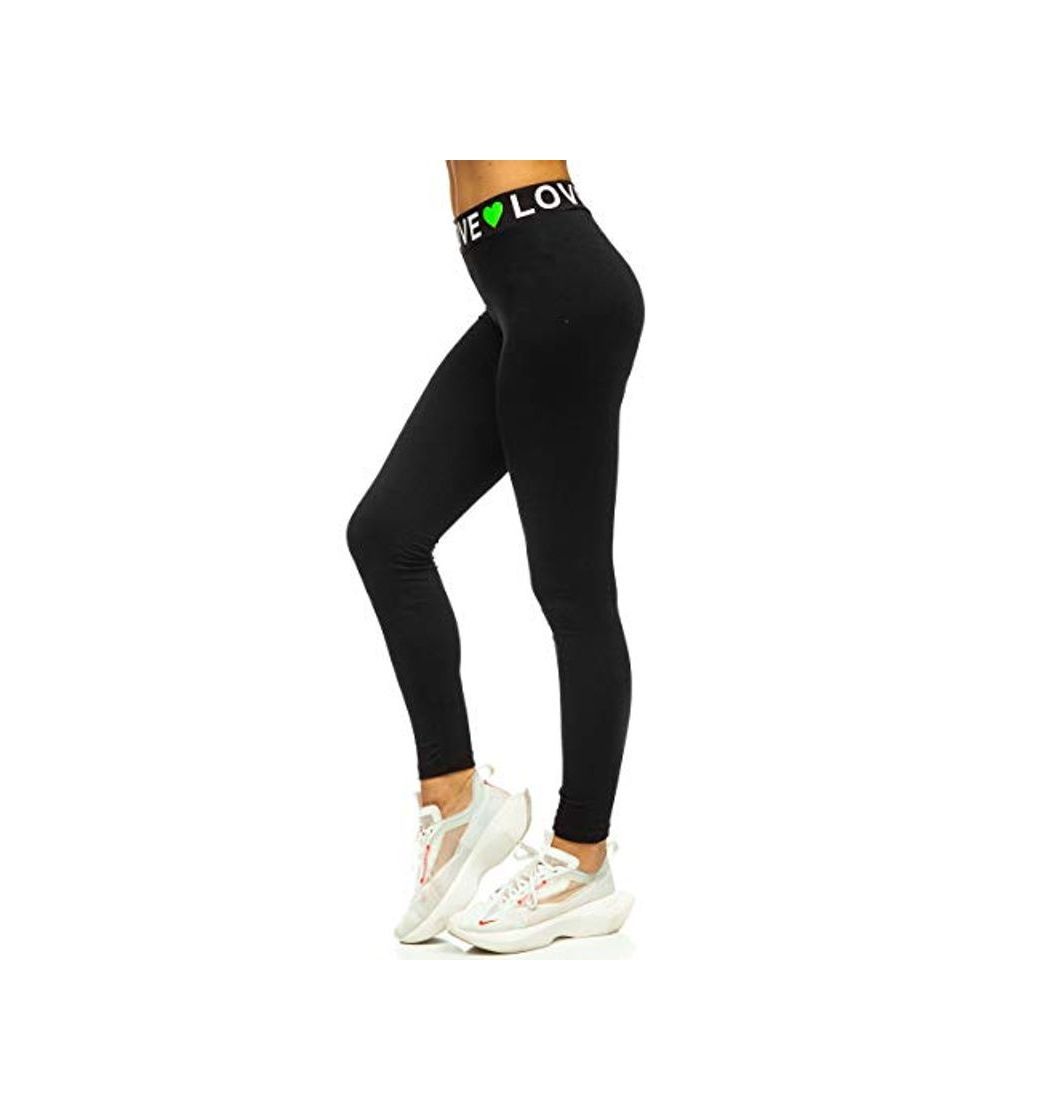 Product BOLF Mujer Leggings Lisos Mallas largas Pantalón de Algodón Estampado Fitness Entrenamiento