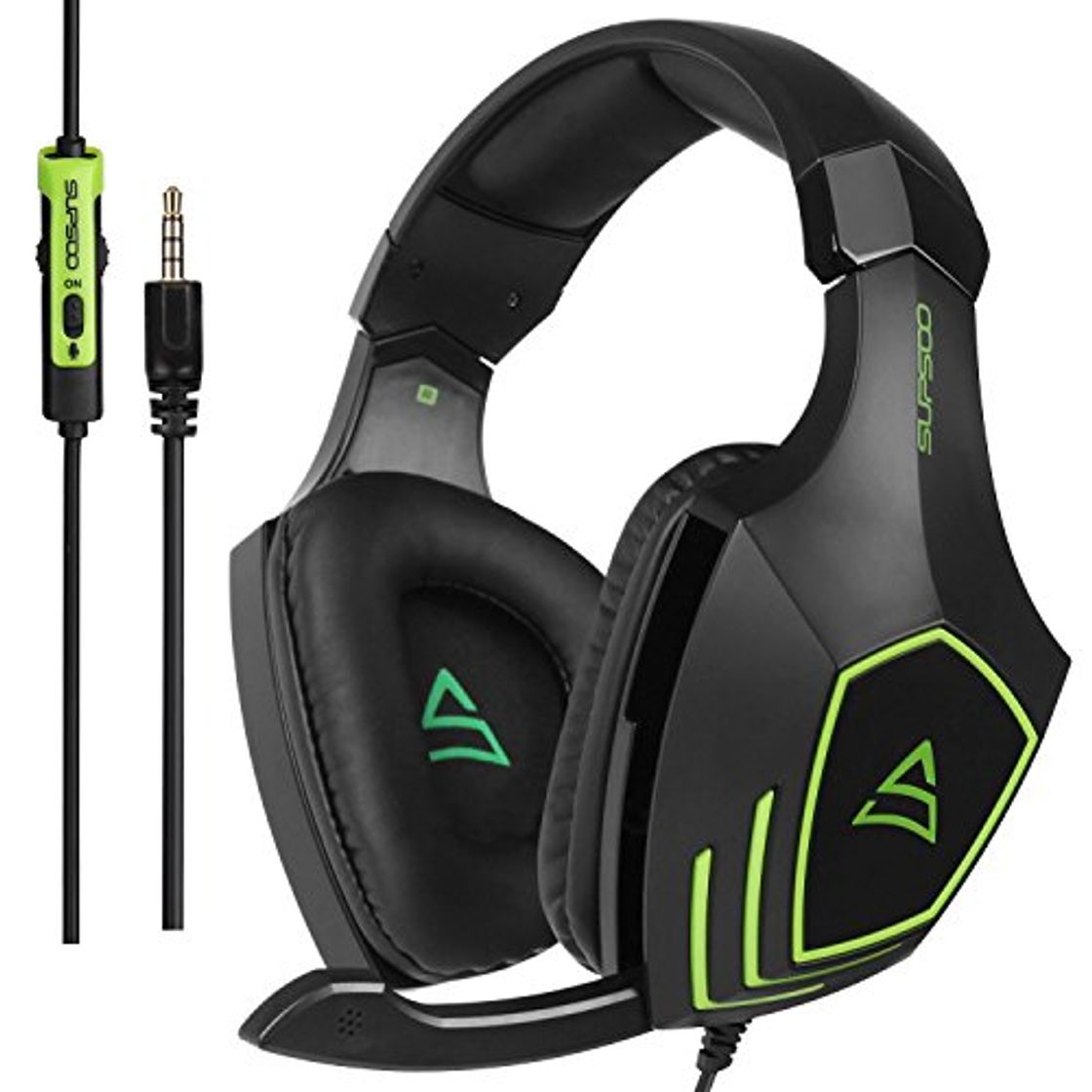 Product SUPSOO Cascos Gaming, G820 Súper Cómodo Bajo Profundo Professional Auriculares para PC