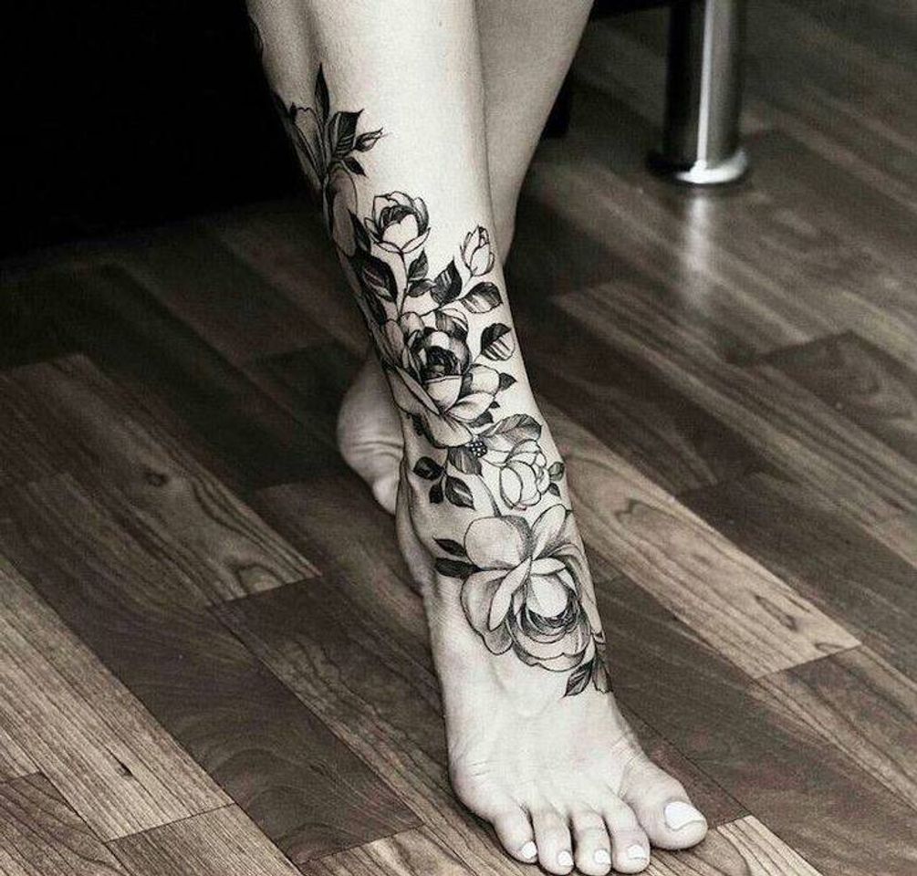 Fashion Tatuagem de rosas 