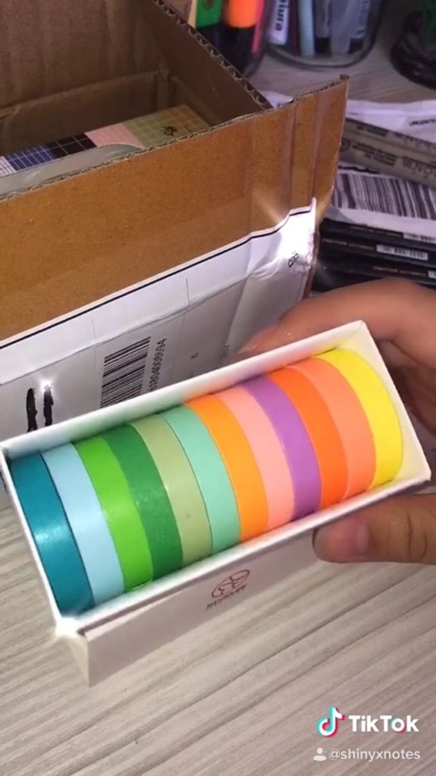 Washi tapes arcoíris 