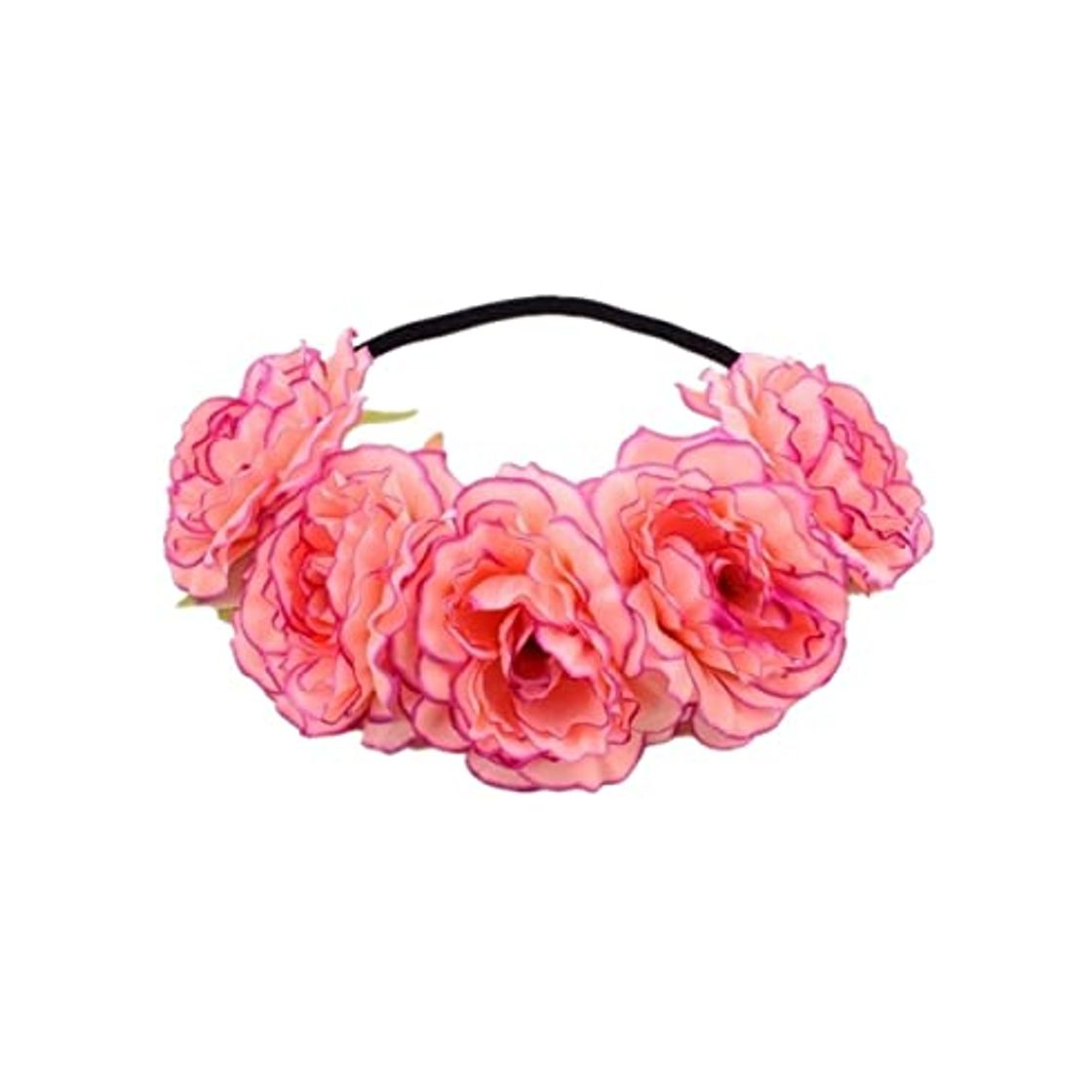 Moda Kanggest 1 Piezas Diadema de Flores Mujer Venda de Pelo Alta Elasticidad