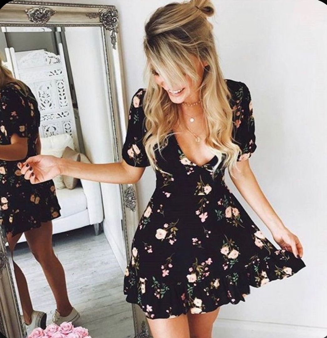 Fashion vestido boho florido