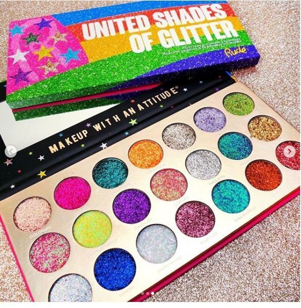 Fashion Paleta Rude "United States of glitter"