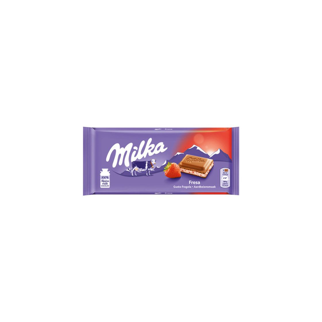Social Tablete Chocolate de Leite Morango/Iogurte