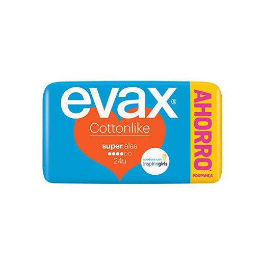 Evax Cottonlike Super Compresas Con Alas 24u