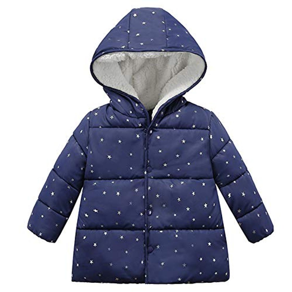 Fashion SXSHUN Niñas Terciopelo Chaqueta de Princesa con Capucha Abrigo de Estrellas con